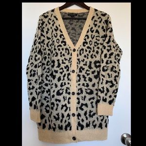 Leopard print cardigan